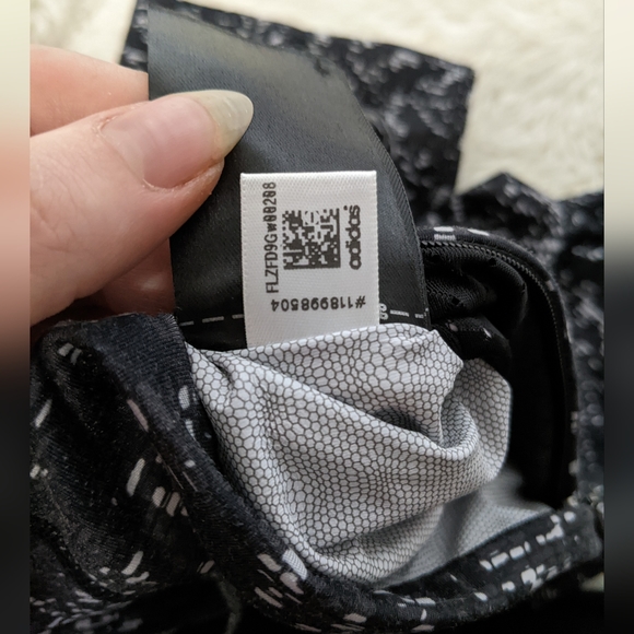 Adidas Energy Running Climalite, black, grey, white, pattern leggings, small - Picture 11 of 12